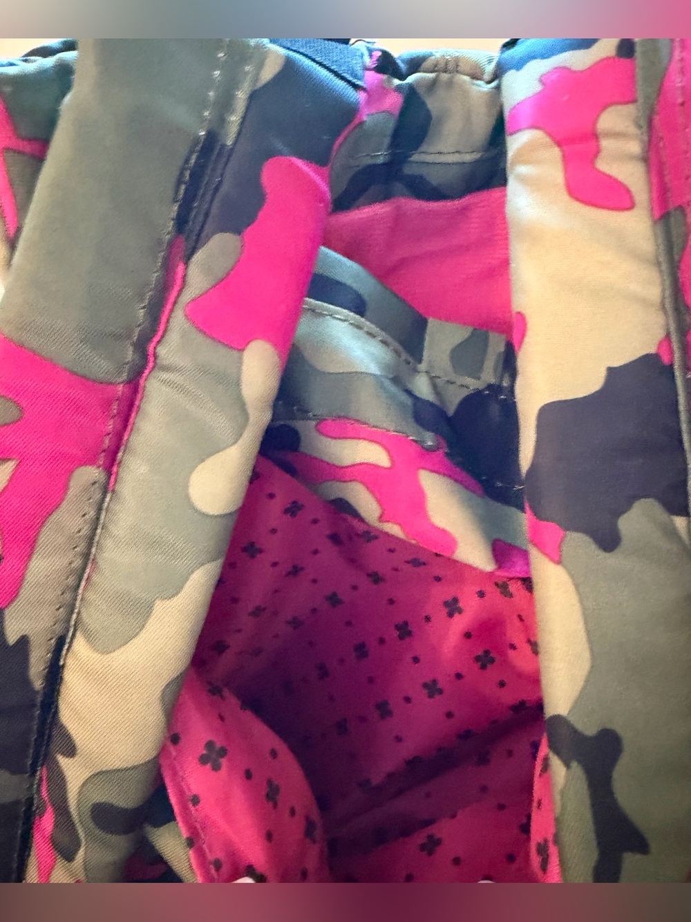 Lug Hatchback Backpack in a Camo Pink Pattern - Picture 11 of 11